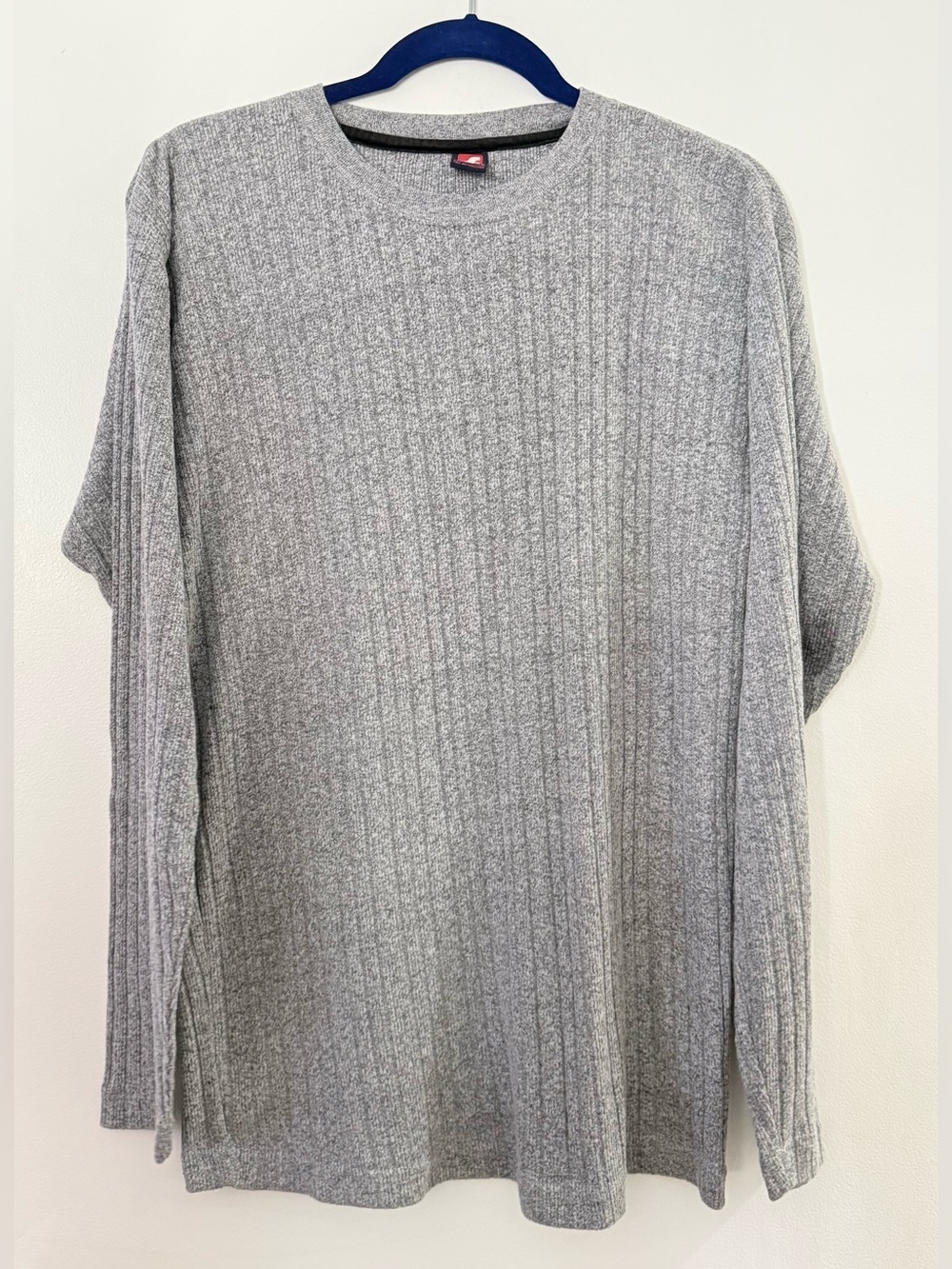 Ferruche Mens Gray Crewneck Ribbed Sweater Size Medium like new